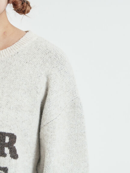 ロゴニットプルオーバー（グレー/チャコールグレー/モカ/ブルー/キナリ）｜SM2（エスエムツー）通販