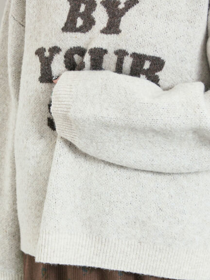 ロゴニットプルオーバー（グレー/チャコールグレー/モカ/ブルー/キナリ）｜SM2（エスエムツー）通販