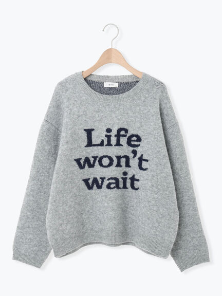 ロゴニットプルオーバー（グレー/チャコールグレー/モカ/ブルー/キナリ）｜SM2（エスエムツー）通販