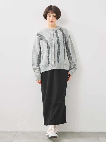 前後2wayジャカード柄ニット（グレー/ベージュ/ブルー）｜SM2（エスエムツー）通販