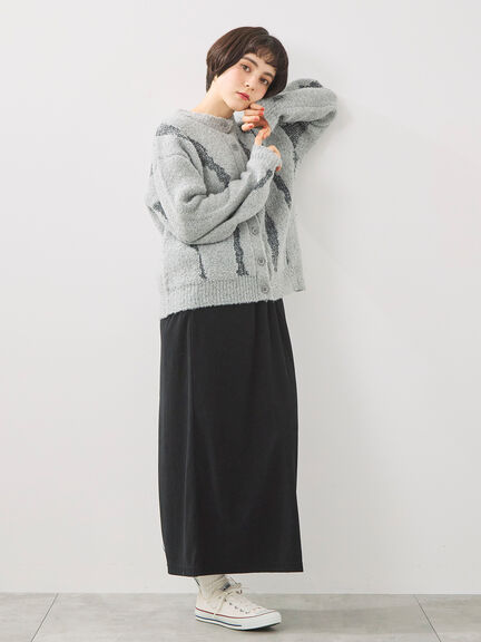前後2wayジャカード柄ニット（グレー/ベージュ/ブルー）｜SM2（エスエムツー）通販