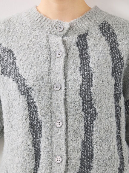 前後2wayジャカード柄ニット（グレー/ベージュ/ブルー）｜SM2（エスエムツー）通販