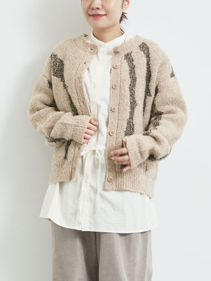 前後2wayジャカード柄ニット（グレー/ベージュ/ブルー）｜SM2（エスエムツー）通販