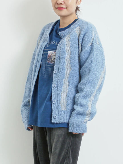 前後2wayジャカード柄ニット（グレー/ベージュ/ブルー）｜SM2（エスエムツー）通販