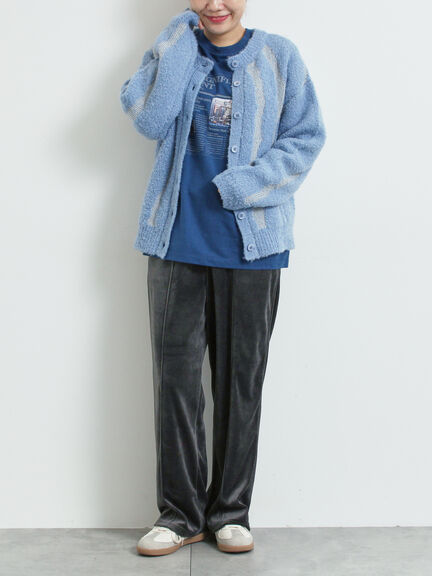 前後2wayジャカード柄ニット（グレー/ベージュ/ブルー）｜SM2（エスエムツー）通販