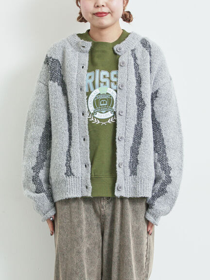 前後2wayジャカード柄ニット（グレー/ベージュ/ブルー）｜SM2（エスエムツー）通販