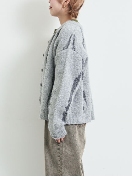 前後2wayジャカード柄ニット（グレー/ベージュ/ブルー）｜SM2（エスエムツー）通販