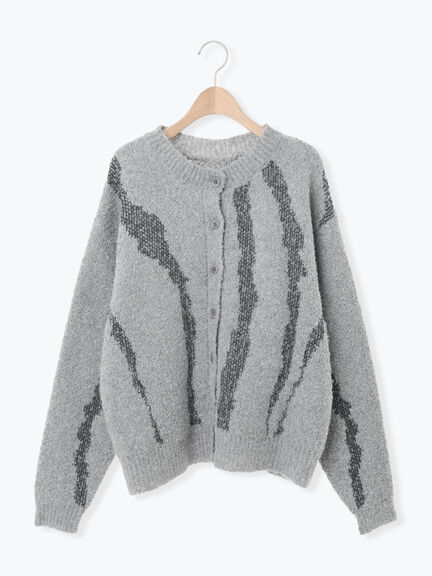 前後2wayジャカード柄ニット（グレー/ベージュ/ブルー）｜SM2（エスエムツー）通販