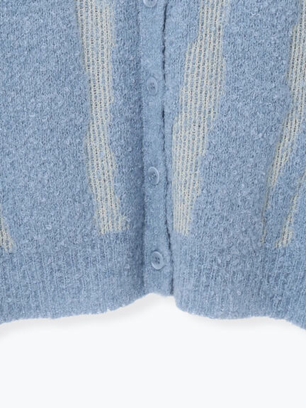 前後2wayジャカード柄ニット（グレー/ベージュ/ブルー）｜SM2（エスエムツー）通販