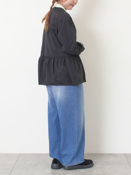 切替ギャザーブラウス（オフホワイト/ブラック/サックスブルー）｜SM2（エスエムツー）通販