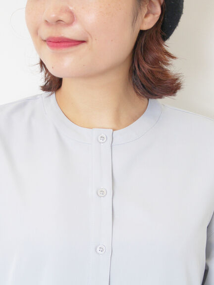 切替ギャザーブラウス（オフホワイト/ブラック/サックスブルー）｜SM2（エスエムツー）通販