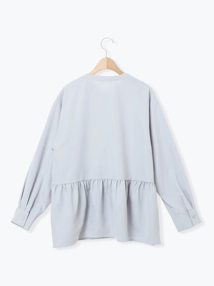 切替ギャザーブラウス（オフホワイト/ブラック/サックスブルー）｜SM2（エスエムツー）通販