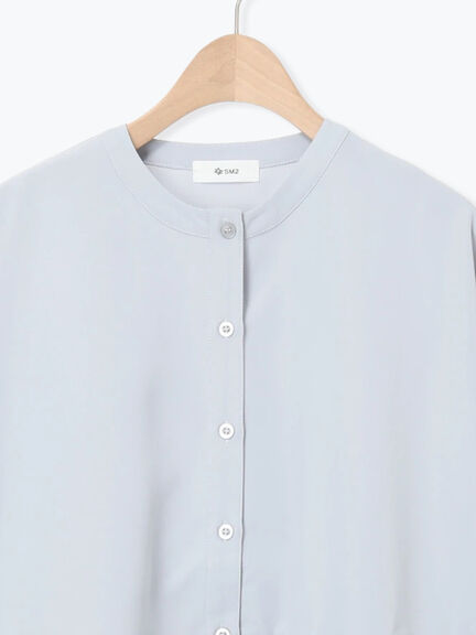 切替ギャザーブラウス（オフホワイト/ブラック/サックスブルー）｜SM2（エスエムツー）通販