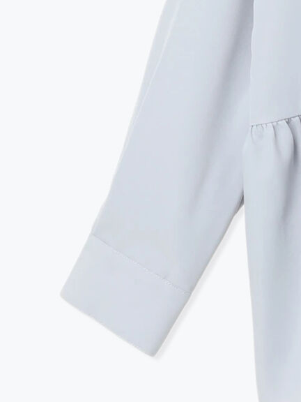 切替ギャザーブラウス（オフホワイト/ブラック/サックスブルー）｜SM2（エスエムツー）通販