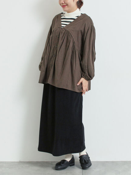 カットコールスカート（グレー/ブラック/ブラウン）｜SM2（エスエムツー）通販