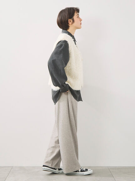 起毛カットツイルパンツ（グレー/チャコールグレー/ブラック/ブラウン）｜SM2（エスエムツー）通販