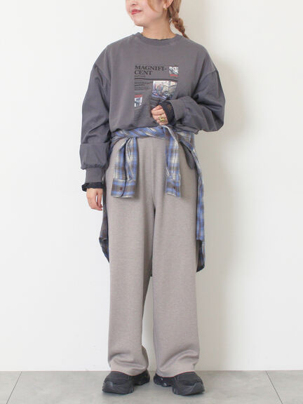 起毛カットツイルパンツ（グレー/チャコールグレー/ブラック/ブラウン）｜SM2（エスエムツー）通販