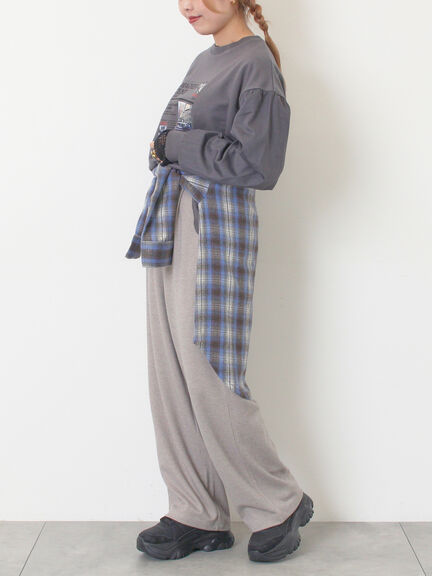 起毛カットツイルパンツ（グレー/チャコールグレー/ブラック/ブラウン）｜SM2（エスエムツー）通販