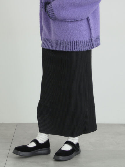 リブニットスカート（グレー/ブラック/ネイビー）｜SM2（エスエムツー）通販