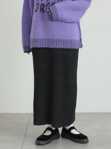 リブニットスカート（グレー/ブラック/ネイビー）｜SM2（エスエムツー）通販