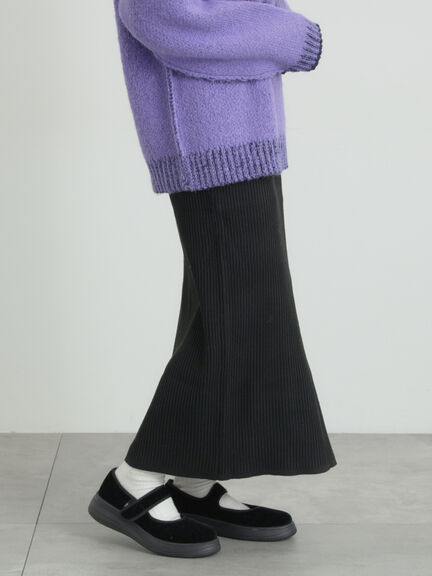 リブニットスカート（グレー/ブラック/ネイビー）｜SM2（エスエムツー）通販