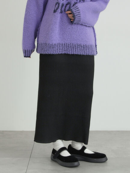 リブニットスカート（グレー/ブラック/ネイビー）｜SM2（エスエムツー）通販