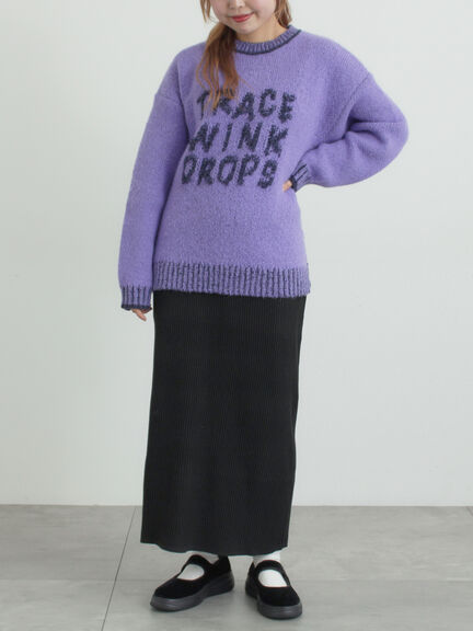 リブニットスカート（グレー/ブラック/ネイビー）｜SM2（エスエムツー）通販