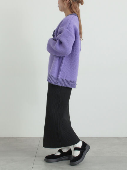 リブニットスカート（グレー/ブラック/ネイビー）｜SM2（エスエムツー）通販