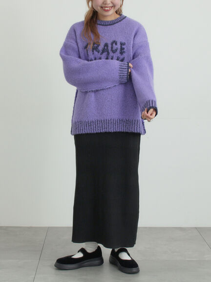 リブニットスカート（グレー/ブラック/ネイビー）｜SM2（エスエムツー）通販