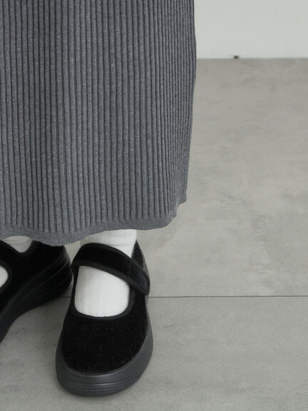 リブニットスカート（グレー/ブラック/ネイビー）｜SM2（エスエムツー）通販