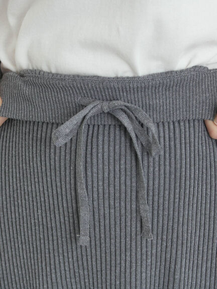 リブニットスカート（グレー/ブラック/ネイビー）｜SM2（エスエムツー）通販