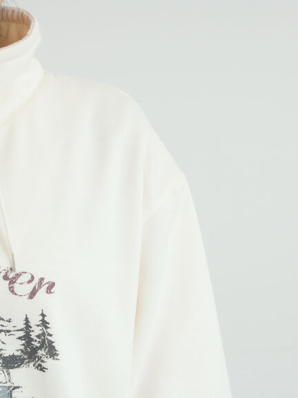 裏起毛ハーフジッププルオーバー（ネイビー/キナリ/ＴＯＰグレー）｜SM2（エスエムツー）通販