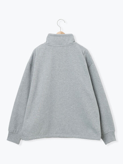 裏起毛ハーフジッププルオーバー（ネイビー/キナリ/ＴＯＰグレー）｜SM2（エスエムツー）通販