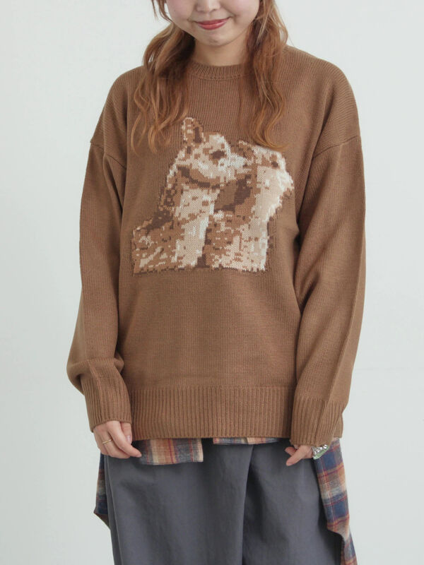 アニマルニットプルオーバー（モカ）｜SM2（エスエムツー）通販