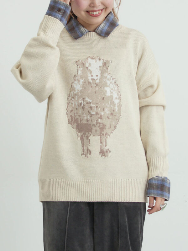 アニマルニットプルオーバー（キナリ）｜SM2（エスエムツー）通販
