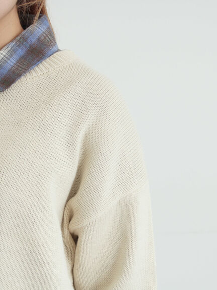 アニマルニットプルオーバー（チャコールグレー/モカ/ミント/サックスブルー/キナリ）｜SM2（エスエムツー）通販