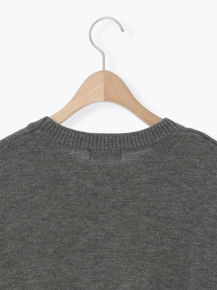 アニマルニットプルオーバー（チャコールグレー/モカ/ミント/サックスブルー/キナリ）｜SM2（エスエムツー）通販