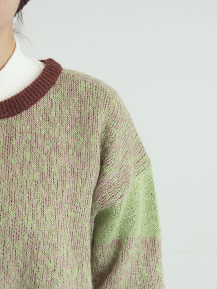 グラデーションニットプルオーバー（ベージュ/ブラウン/ネイビー）｜SM2（エスエムツー）通販