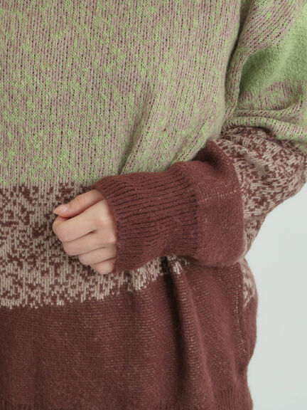 グラデーションニットプルオーバー（ベージュ/ブラウン/ネイビー）｜SM2（エスエムツー）通販