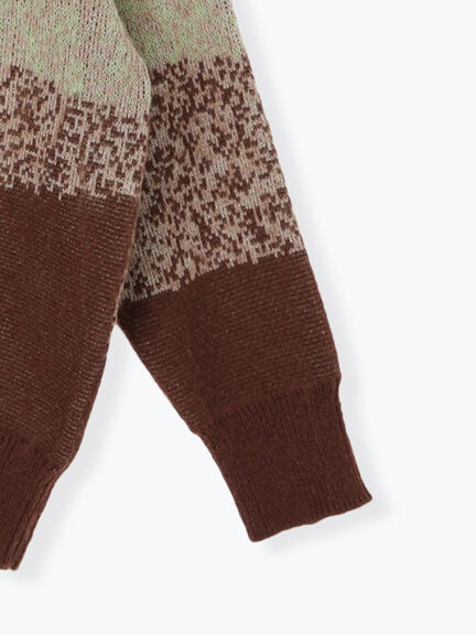 グラデーションニットプルオーバー（ベージュ/ブラウン/ネイビー）｜SM2（エスエムツー）通販