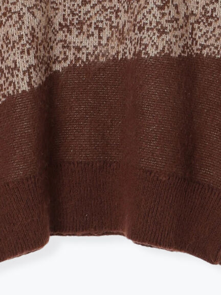 グラデーションニットプルオーバー（ベージュ/ブラウン/ネイビー）｜SM2（エスエムツー）通販