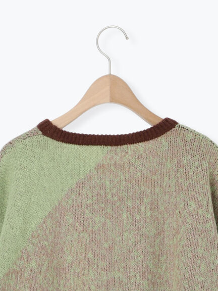 グラデーションニットプルオーバー（ベージュ/ブラウン/ネイビー）｜SM2（エスエムツー）通販