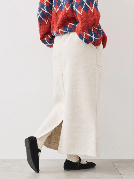 ウールライクスカート（グレー/ブラック/キナリ）｜SM2（エスエムツー）通販