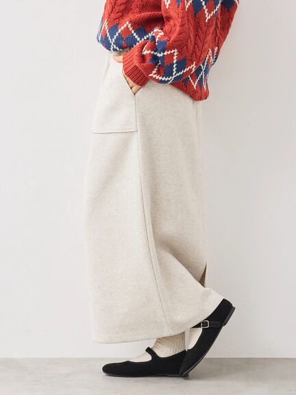 ウールライクスカート（グレー/ブラック/キナリ）｜SM2（エスエムツー）通販