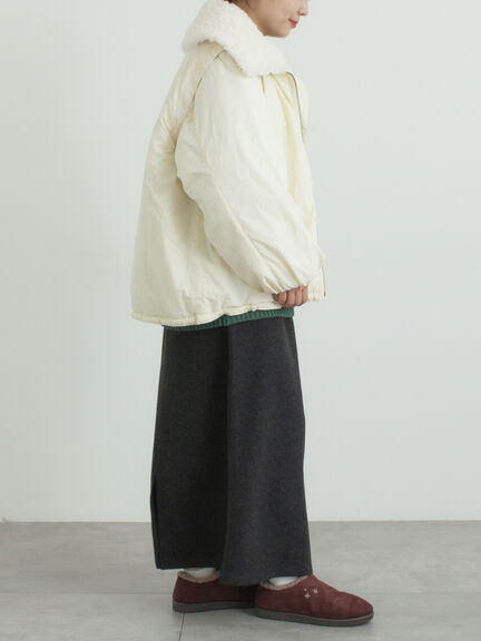 ウールライクスカート（グレー/ブラック/キナリ）｜SM2（エスエムツー）通販