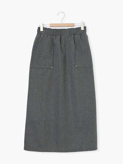 ウールライクスカート（グレー/ブラック/キナリ）｜SM2（エスエムツー）通販
