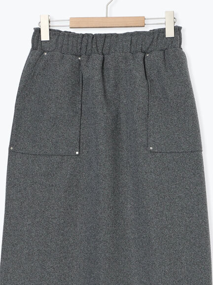 ウールライクスカート（グレー/ブラック/キナリ）｜SM2（エスエムツー）通販