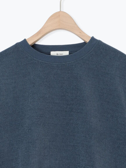 スウェードライク布帛切替プルオーバー（ブラック/ベージュ/ブルー）｜SM2（エスエムツー）通販