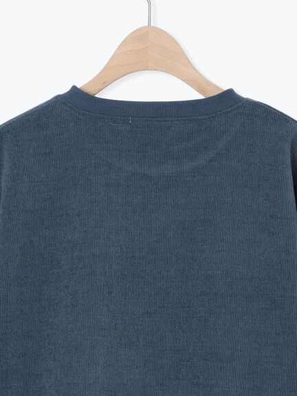 スウェードライク布帛切替プルオーバー（ブラック/ベージュ/ブルー）｜SM2（エスエムツー）通販