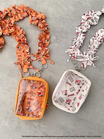 【KODAK】総柄スマホストラップ付ポーチ（オフホワイト/イエロー）｜SM2（エスエムツー）通販